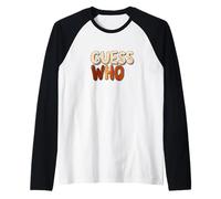 Impressionante Guess Who Statement Costume Maglia con Maniche Raglan