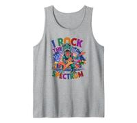 Impressionante I ROCK THE SPECTRUM Autismo Consapevolezza Papà Mamma Amore Canotta