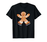 Impressionante Ice Dancer Gingerbread Man in Inverno Maglietta