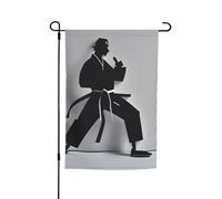 Impressionante Karate Uomini Stampa Resistente allo Sfumamento Bandiere Da Giardino Tutte Le Stagioni Bandiera Outdoor Yard Decor Per Portici