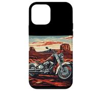 Impressionante moto del deserto per gli amanti di strade e viaggi Custodia per iPhone 12 mini