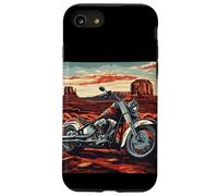 Impressionante moto del deserto per gli amanti di strade e viaggi Custodia per iPhone SE (2020) / 7/8