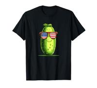 Impressionante Pickle Party con occhiali da sole Patriottici Maglietta