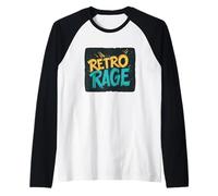 Impressionante Retro Rage Maglia con Maniche Raglan