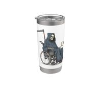 Impressionante sedia a rotelle Grim Reaper Costume Bicchiere termico in acciaio inox doppia parete