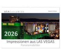 Impressionen aus LAS VEGAS (Wandkalender 2026 DIN A2 quer), CALVENDO Monatskalender: Das neonbunte Kasinoparadies in der Wüste von Nevada ist die Weltmetropole des Glückspiels