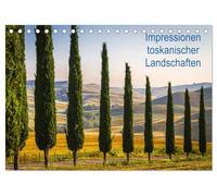 Impressionen toskanischer Landschaften (Tischkalender 2026 DIN A5 quer), CALVENDO Monatskalender: Für viele Deutsche ist die Landschaft der Toskana ein Sehnsuchtsziel! Warum, das sehen Sie hier.