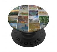 Impressionist Art Collage Pattern for Museum and Art Lovers PopSockets PopGrip Adesivo