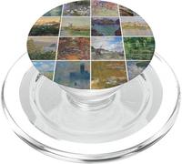 Impressionist Art Collage Pattern for Museum and Art Lovers PopSockets PopGrip per MagSafe