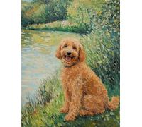 Impressionist Dogs: Goldendoodle: A Fine Art Notebook for Everyday Inspiration