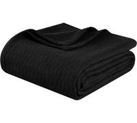 Impressions Coperta per Tutte Le Stagioni, Cotone, Black, King