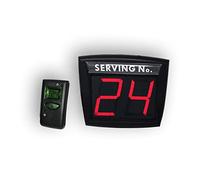 IMPRETECH INTERNATIONAL GROUP, TURNIX Super Wireless Queue Management System Red completo + radiocomando con schermo integrato