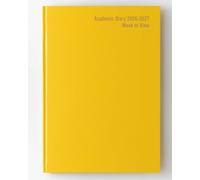 IMPRINT 2023-2024 - Agenda scolastica formato A4, con agenda settimanale, copertina rilegata per studenti e insegnanti, con agenda, orario, pagine per appunti (giallo)