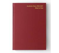 IMPRINT - Agenda accademica 2026-2027, formato A4, visualizzazione settimanale, per studenti e insegnanti, rilegato con orario, date del semestre e pagine per appunti (bordeaux)