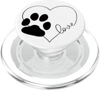 Impronta della zampa dei cani dell'amore PopSockets PopGrip per MagSafe