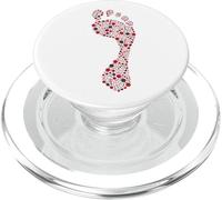 Impronta di carbonio - Struttura molecolare dell'anidride carbonica (CO2) PopSockets PopGrip per MagSafe