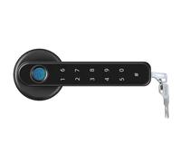 Impronta digitale biometrica Serratura intelligente for porta elettronica Password Maniglia for di sicurezza senza chiave Casa Ufficio commerciale(Noir)