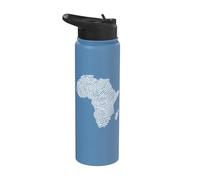 Impronta digitale del DNA dell'Africa Stainless Steel Insulated Water Bottle