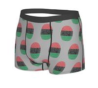 Impronta Digitale della Pan Africa Uomo Boxer Aderenti Elastico Slip Mutande Classico Boxer Slip Comfort Mutande L