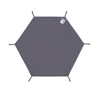 Impronta - - Tarpaulin da picnic, texagonale, impermeabile a pioggia esagonale per amache, texonale esagonale Tarpaulin, telone, tarpaulin esagonale per la sfida.