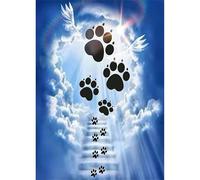 Impronte di cane Puzzle da 120 pezzi, puzzle per Adulti,120 pezzi Puzzles per Adulti e Bambini, puzzles per Gioco Familiare, Regalo Decorazione Puzzle Intelligente