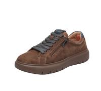 Impronte Venier Zip - Sneakers In Suede Marrone - Uomo Scarpe Sneakers Casual