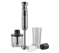 Improve Mixer ad Immersione Cordless, Ricaricabile, con 2 Velocità, Maneggevole Ergonomico, Completo di Sbattitore, Bicchiere e Base, Frusta e Lame in Acciaio IMPMIC050