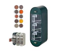 Improved Punch-Free Wall-Mounted Spice Box for 25-26 Seconds Quick Access