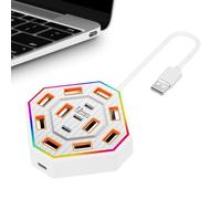 Improved Visual Appeal: With 7-color gradient lighting, the docking stati