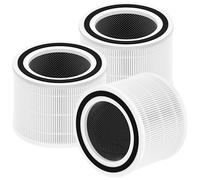 Improvedhand 3 filtri di ricambio Core 300 per Levoit Air Serious Core 300-rf Core 300S, 3 in 1 Pre, H13 True HEPA, sistema di filtrazione al carbone attivo, 3 pezzi