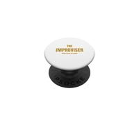 Improvvisatore, Non C'era alcun piano Divertente Festa Weekend Ragazzi Viaggio PopSockets PopGrip Adesivo