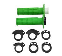 Impugnati del manubrio della motocicletta universale 22 mm 7 da 8 pollici con meccanismo di bloccaggio a sei ruote compatibili con la maggior parte del manubrio a farfalla(Green)
