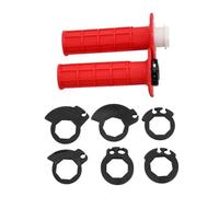 Impugnati del manubrio della motocicletta universale 22 mm 7 da 8 pollici con meccanismo di bloccaggio a sei ruote compatibili con la maggior parte del manubrio a farfalla(Red)