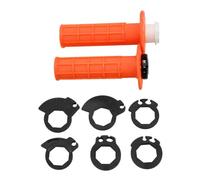 Impugnati del manubrio della motocicletta universale 22 mm 7 da 8 pollici con meccanismo di bloccaggio a sei ruote compatibili con la maggior parte del manubrio a farfalla(Orange)