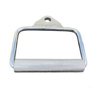 Impugnatura a D in acciaio resistente per macchine per cavi Lat Pull Down Station Seated Row Gym Fitness Training Equipment Silver