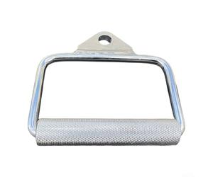 Impugnatura a D in acciaio resistente per macchine per cavi Lat Pull Down Station Seated Row Gym Fitness Training Equipment Silver