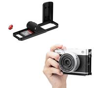 Impugnatura a L in metallo JJC con pulsante di scatto compatibile con Fujifilm X-E5, XE5, sgancio rapido per Arca, impugnatura per Peak Design Capture Camera Clip V3, slot per scheda SD integrato