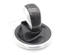 Impugnatura Asta Cambio Per Citroen Per C4 MK1 2004-2008 Pomello Del Cambio | Custodia protettiva per bagagliaio con ghetta a 5 velocità Accessori per lo styling dell'auto(Black Siver)