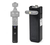 Impugnatura Batteria con Connessione Microfono per DJI Osmo Pocket 3/4/4P | 5000mAh Full-Decoding Power Handle, Connessione Microfono, Type-C Data Transfer e 1/4 di Pollice Thread