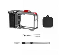 Impugnatura compatta in alluminio con struttura antiscivolo e slot per scarpa fredda per modelli dedicati Kit di presa modulare per riprese avventurose a sgancio rapido