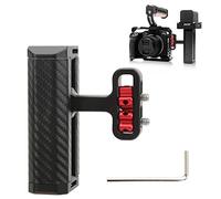 Impugnatura con Maniglia Laterale per Fotocamera, Mini Impugnatura con Maniglia Laterale per Fotocamera in Lega di Alluminio con Viti da 1/4 di Pollice e Montaggio Cold Shoe, per