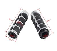Impugnatura di fine barra della maniglia motociclistica universale Black o Chrome 7/8 1 pollice Guida a mano in alluminio compatibile con bici in stile Cafe Racer(Chrome 25mm)