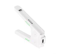 Impugnatura di ricarica ergonomica per connessione USB C Joy Con con indicatori di stato intelligenti per giochi migliorati (bianco)