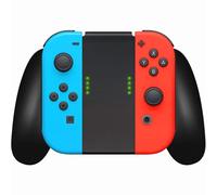 Impugnatura di ricarica Joy-Con per Nintendo Switch - Dock portatile con cavo USB-C da 2 metri, indicatori di batteria, ricarica ad alta velocità