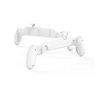 Impugnatura ergonomica antiscivolo per console Nintendo Switch 2 con materiale ABS che fornisce una presa sicura e comfort per tempi di gioco prolungati (bianco)