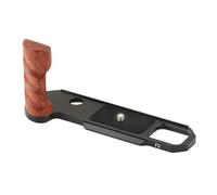 Impugnatura ergonomica con piastra a L a sgancio rapido per fotocamera DSLR Foto esterna Accesso libero alla batteria Impugnatura ergonomica in legno Staffa a L per fotocamera DSLR Design a sgancio