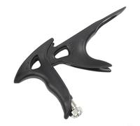Impugnatura ergonomica per aerografo, per hobby, modellazione, pittura, colore verde e rosso (nero)