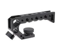 Impugnatura ergonomica per fotocamera con attacco a slitta multipla per accessori come microfono o luce LED