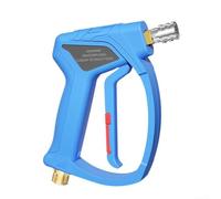 Impugnatura ergonomica per idropulitrice da 35,5 cm, presa femmina con connettore rapido e raccordo da 3/8 per una pulizia efficace (blu M22-14)