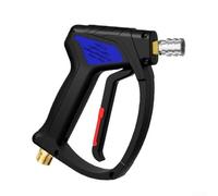 Impugnatura ergonomica per idropulitrice da 35,5 cm, presa femmina con connettore rapido e raccordo da 3/8 per una pulizia efficace (nero M22-14)